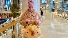 Load image into Gallery viewer, Capybara Plush Travel Tote