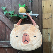 Load image into Gallery viewer, Capybara Plush Travel Tote