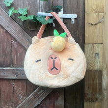 Load image into Gallery viewer, Capybara Plush Travel Tote