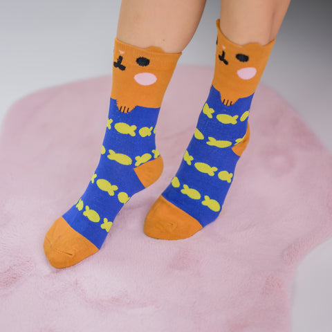 Kitty Fish Socks