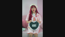 Load and play video in Gallery viewer, Ghost Heart Ruffle Purse