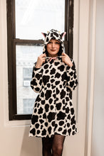 Load image into Gallery viewer, Cow Hoodie Dress