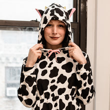 Load image into Gallery viewer, Cow Hoodie Dress