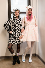 Load image into Gallery viewer, Strawberry Cow Hoodie Dress