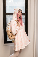 Load image into Gallery viewer, Strawberry Cow Hoodie Dress
