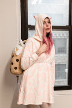 Load image into Gallery viewer, Strawberry Cow Hoodie Dress