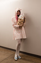 Load image into Gallery viewer, Strawberry Cow Hoodie Dress