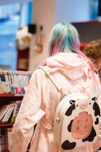 Load image into Gallery viewer, Strawberry Cow Hoodie Dress