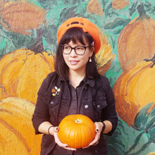 Load image into Gallery viewer, Anxious Pumpkin Beret