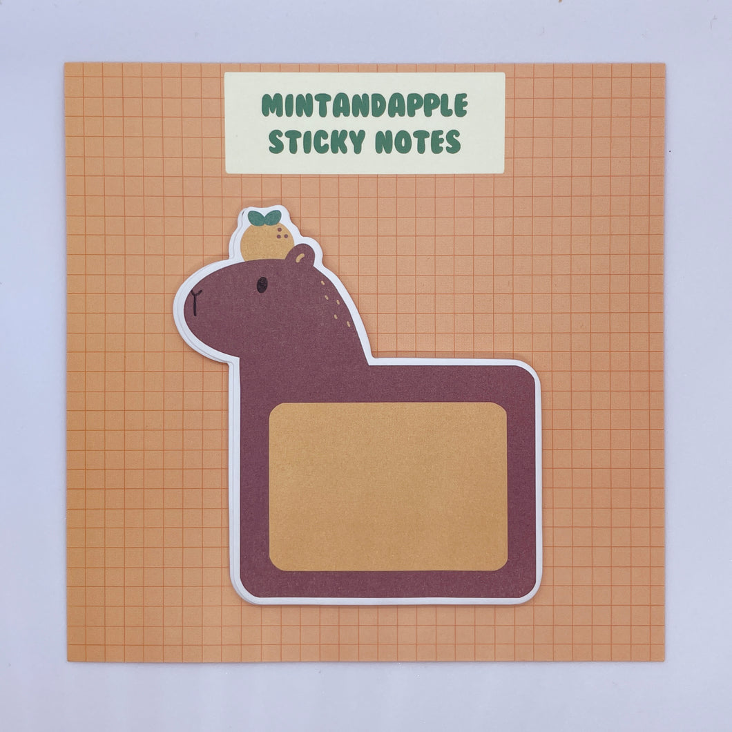 Capybara sticky notes