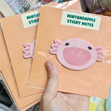 Load image into Gallery viewer, Axolotl sticky notes
