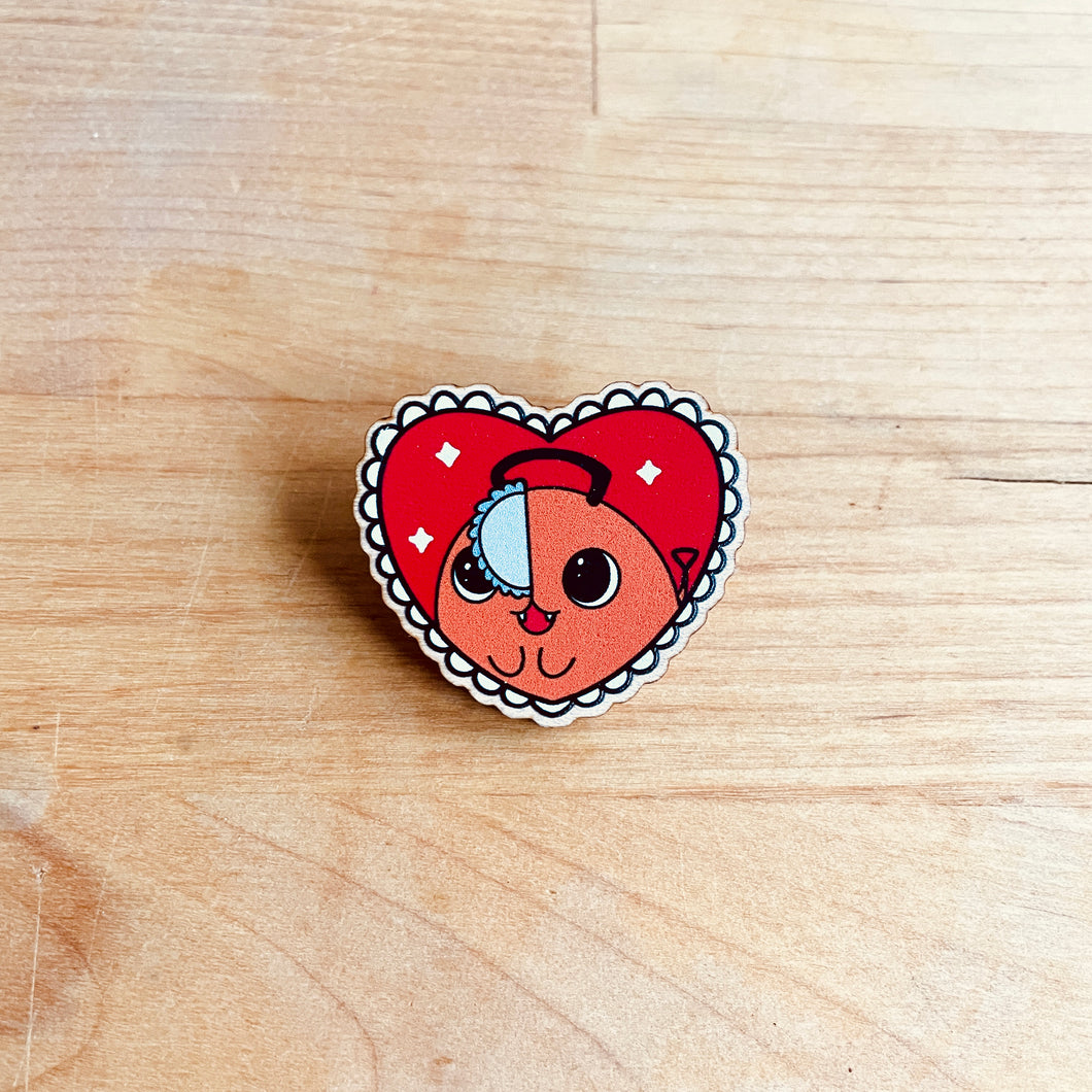 Pochita Wooden Pin