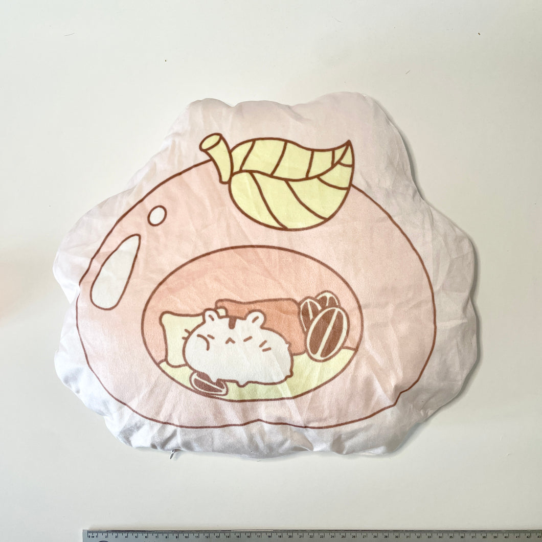 Peachy Hamster Plush Cushion Cover