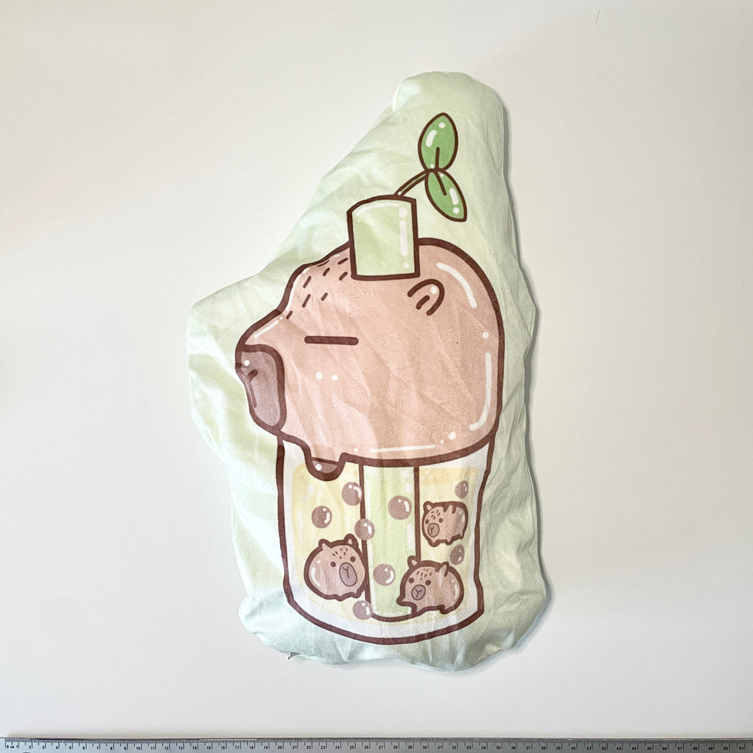 Capybara Boba Plush Cushion cover