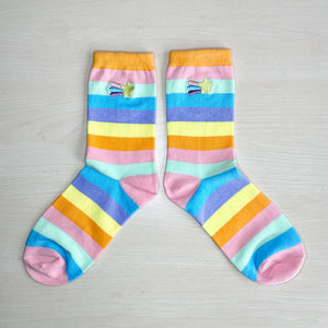 Shooting Star Rainbow socks