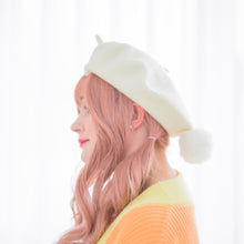 Load image into Gallery viewer, White Bunny Beret
