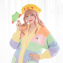 Load image into Gallery viewer, Rainbow Froggy Cardigan
