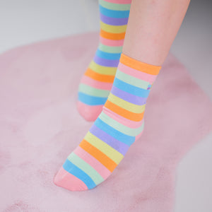 Shooting star rainbow socks