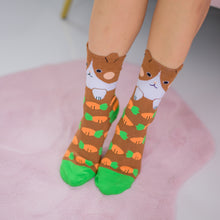 Load image into Gallery viewer, Brown Bunny Socks
