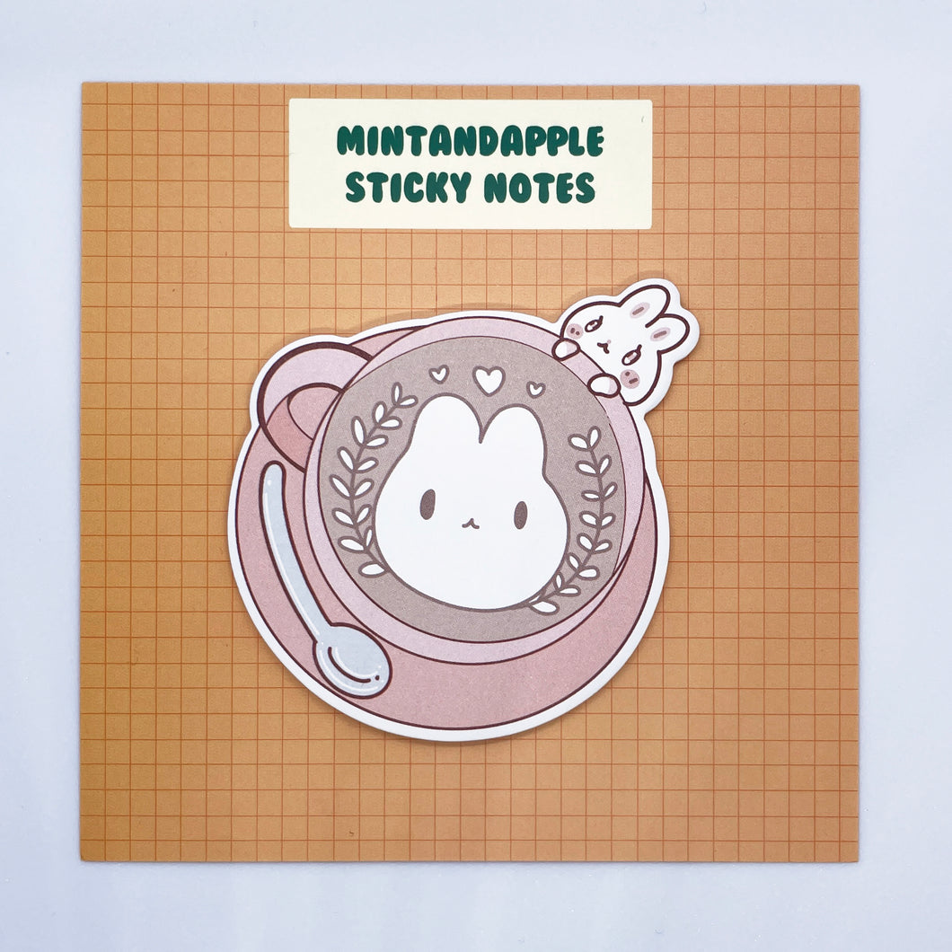 Latte Bunny Sticky Notes