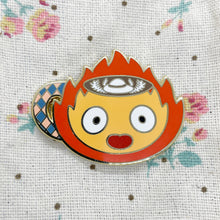 Load image into Gallery viewer, Calcifer Coffee Latte Pin
