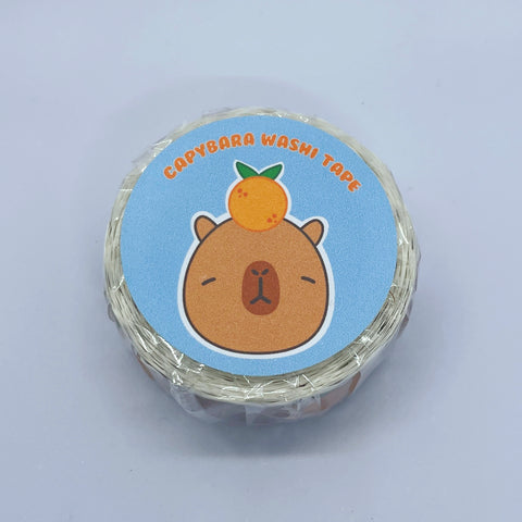 Fancy Capybara Die-Cut Washi