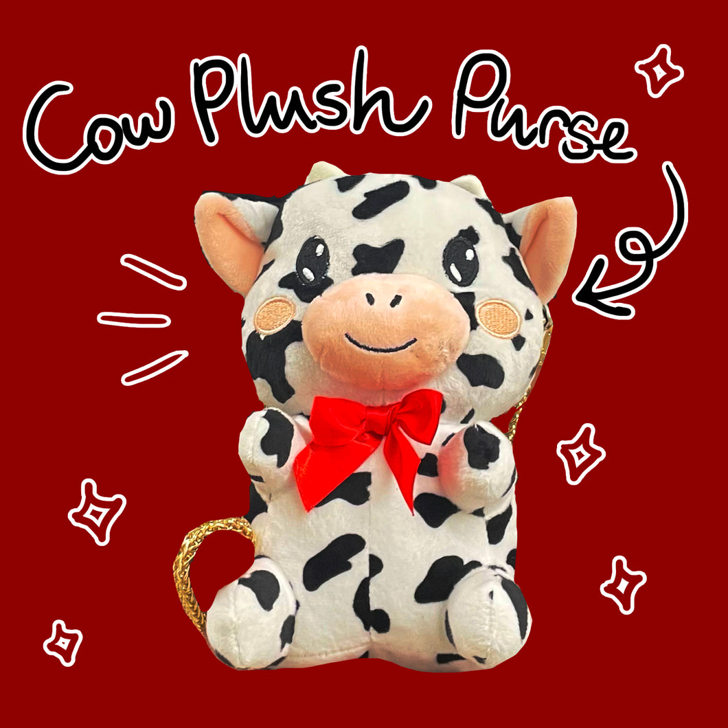 Cow Plushie Purse