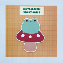 Load image into Gallery viewer, Mushroom Frog Sticky Notes
