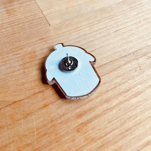 Penguin Boba Acrylic Pin