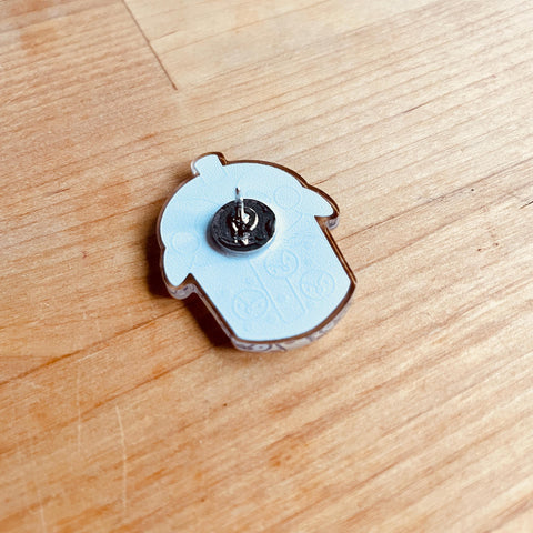 Penguin Boba Acrylic Pin