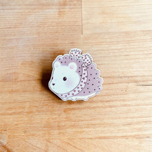 Load image into Gallery viewer, Cozy Hedgehog Wooden Pin
