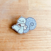 Load image into Gallery viewer, Cozy Squirrel Wooden Pin
