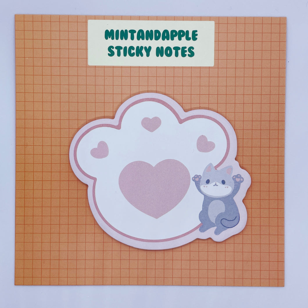 Toe Beans Kitty Sticky Notes