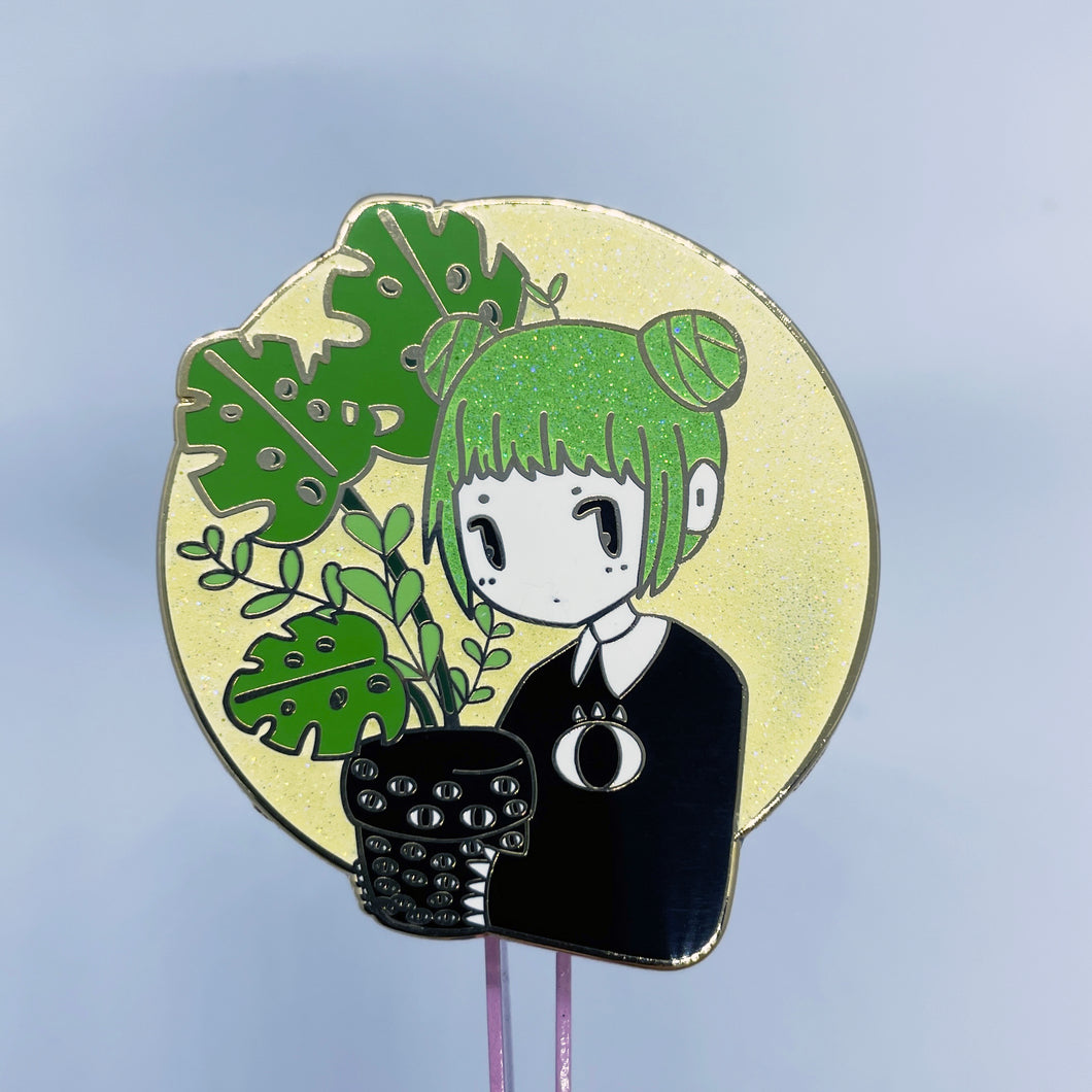 Plant Girl Pin