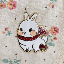 Load image into Gallery viewer, Cozy Autumn Bunny Pin
