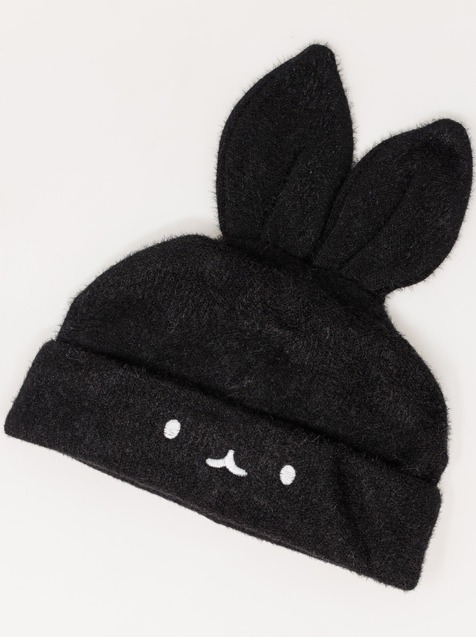 【希少】　FR2 月桃　Bunny Ears Beanie ニット帽　ブラック Amazon.co.jp: タグ付FR2月桃 ビーニー ウサギ耳 黒 FR2沖縄 ニット帽
