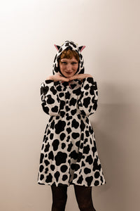 Cow Hoodie Dress